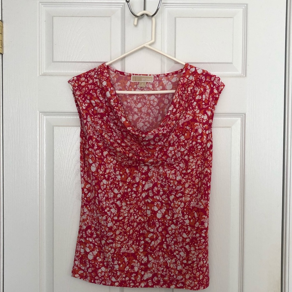 Michael by Michael Kors Sleeveless Print Shell